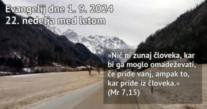 Read more about the article Nedeljska misel – 1.9.2024